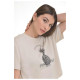 Target Γυναικεία κοντομάνικη μπλούζα Single Jersey Crop Top Pineapple